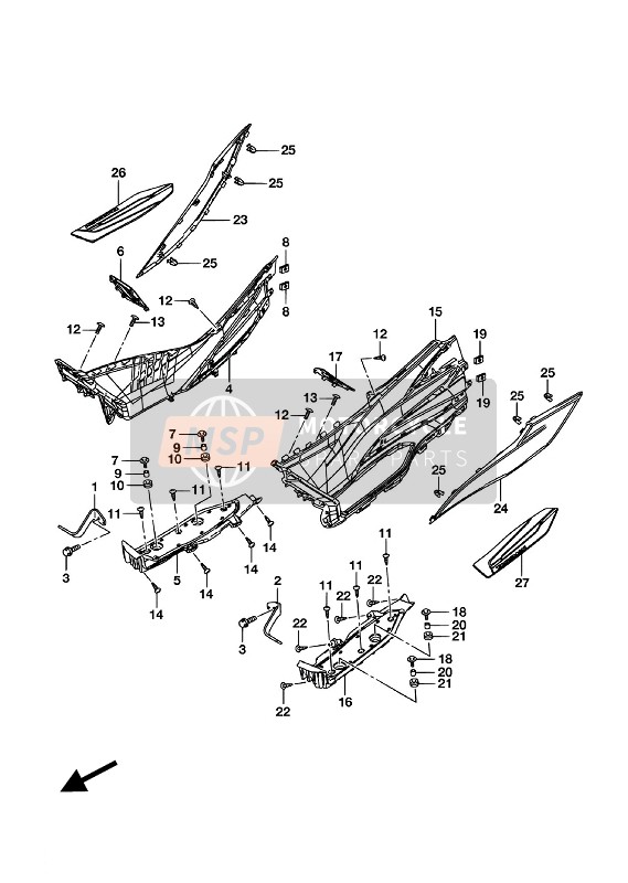 4812219K00, Footboard, No.1 Lh, Suzuki, 0